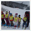 At the start of the young skiers