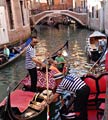 On the canals on a gondola